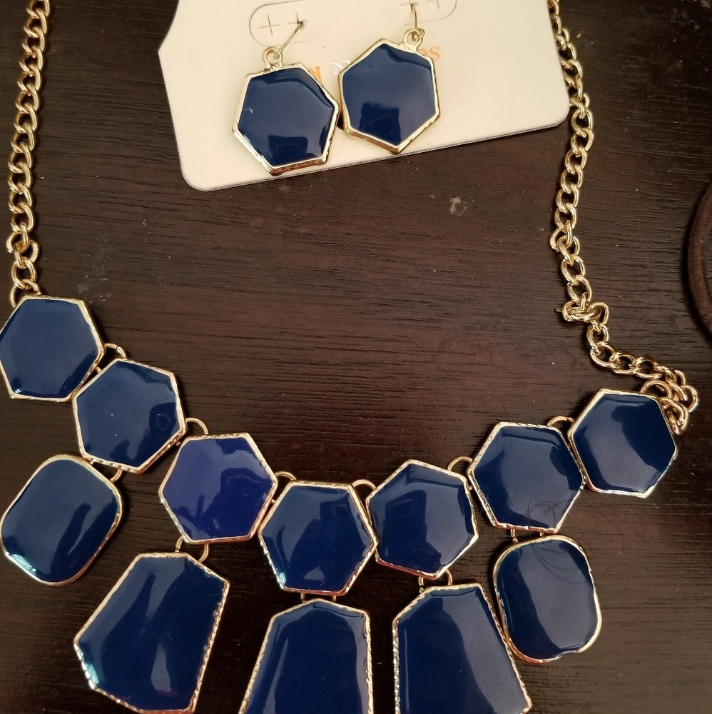 Necklace and earrings